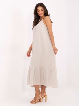 Sukienka TW-SK-BI-12-1197.98 jasny beżowy