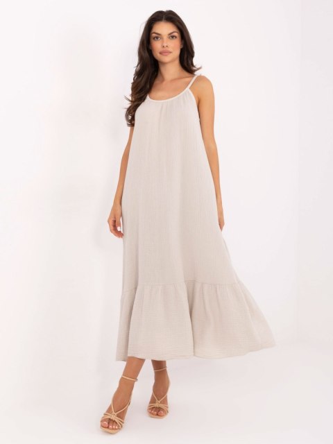 Sukienka TW-SK-BI-12-1197.98 jasny beżowy