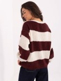 Sweter MI-SW-0109.79 bordowy