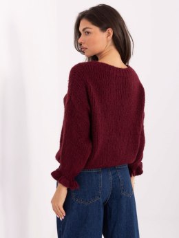 Sweter MI-SW-2912.10X bordowy