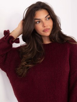 Sweter MI-SW-2912.10X bordowy