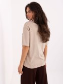 T-shirt D12083AI02799A beżowy L