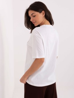 T-shirt D12083AI02799A biało-różowy M