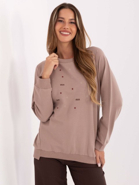 Bluzka RV-BZ-A876.52 ciemny bezowy