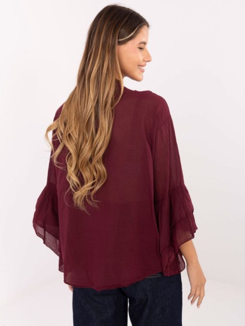 Koszula MI-KS-92330.07 bordowy