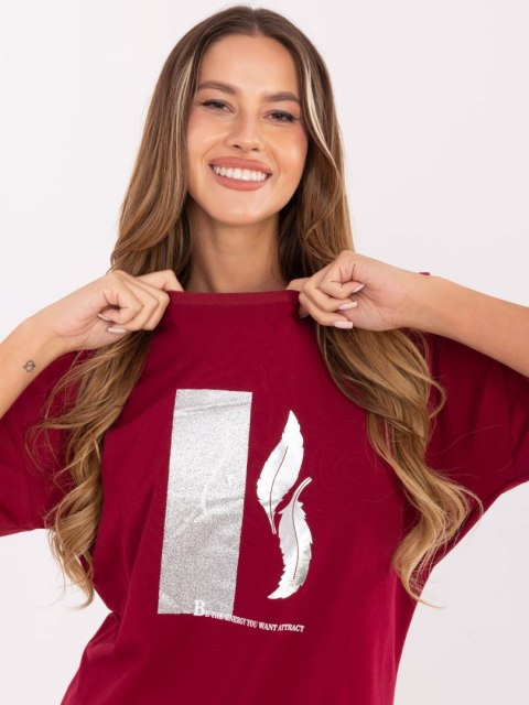 Bluzka RV-BZ-A820.27P bordowy