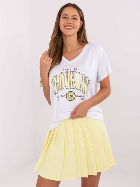 Komplet RV-KMPL-A774.49 biało-żółty