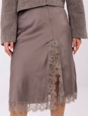 Spódnica MI-SD-3275.57 ciemny bezowy
