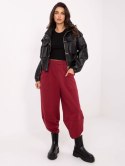 Spodnie dresowe RV-DR-9719.86 bordowy L/XL