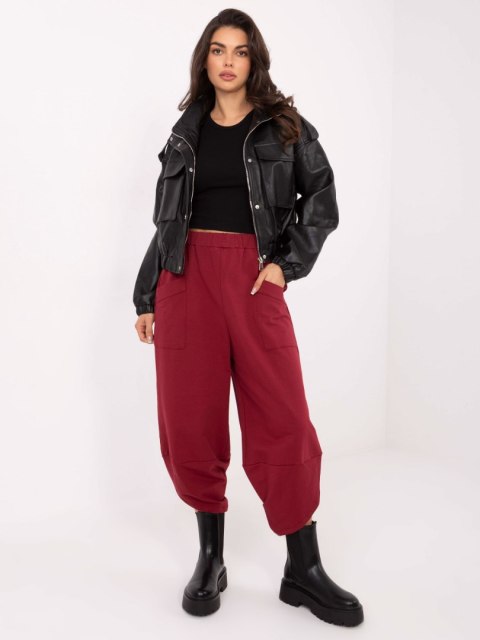 Spodnie dresowe RV-DR-9719.86 bordowy L/XL