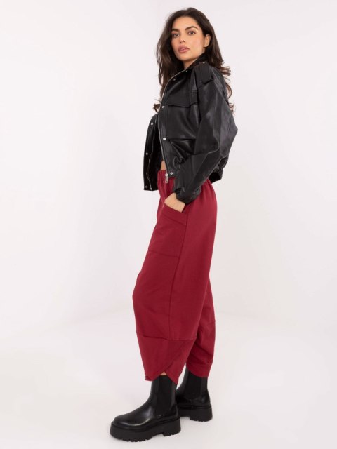 Spodnie dresowe RV-DR-9719.86 bordowy L/XL