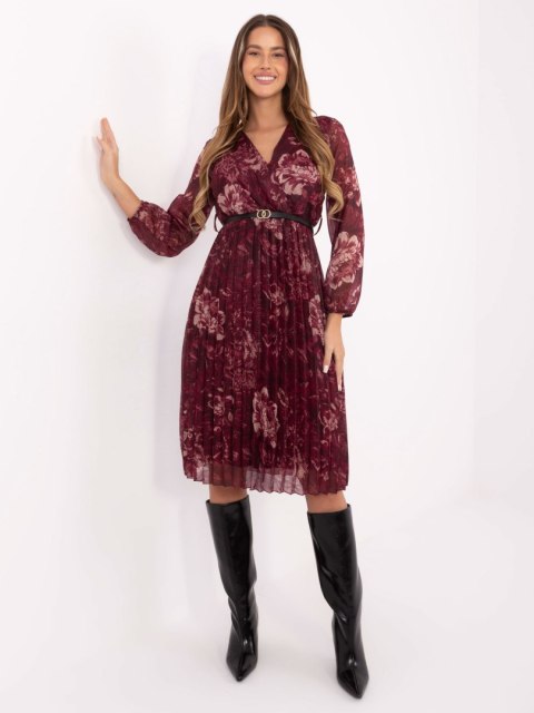 Sukienka IT-SK-10536-2.35 bordowy