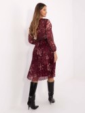 Sukienka IT-SK-10536-2.35 bordowy
