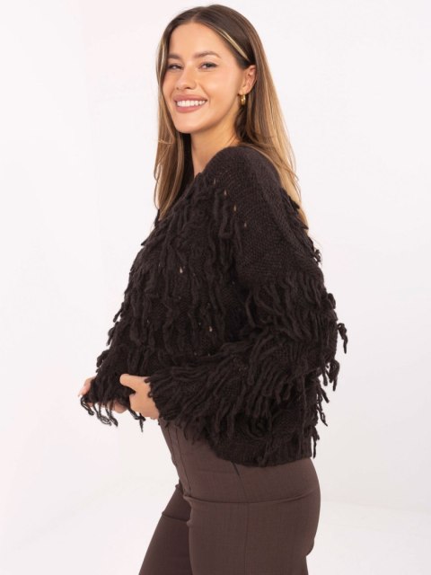 Sweter MI-SW-2008.86 ciemny brązowy