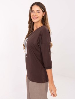 Bluzka RV-BZ-A820.27P ciemny brązowy