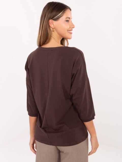 Bluzka RV-BZ-A820.27P ciemny brązowy