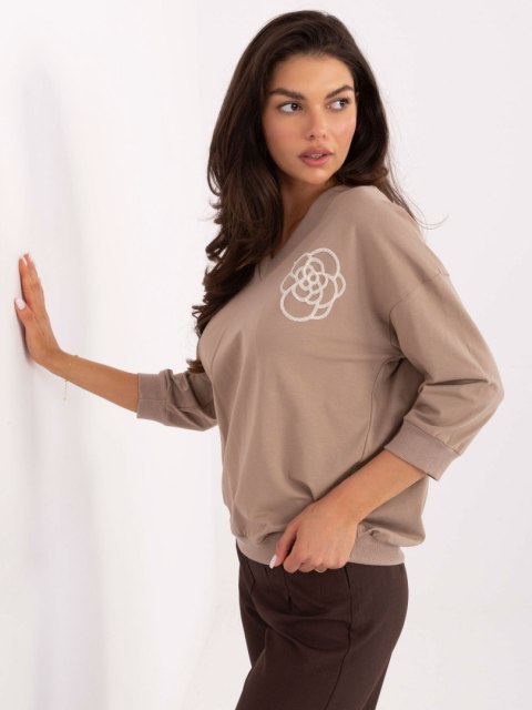 Bluzka RV-BZ-A891.21P ciemny bezowy