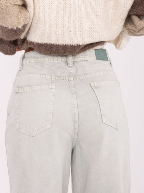 Spodnie D80028BB62487A1 jasny szary M