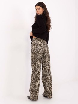 Spodnie LK-SP-509804.32 czarno-beżowy 40