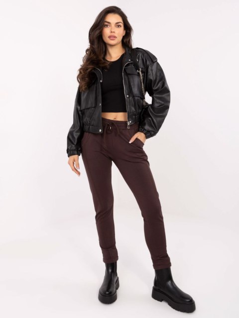 Spodnie dresowe RV-DR-3589.05X ciemny brązowy XL