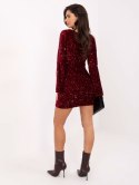 Sukienka IT-SK-20030.21P bordowy