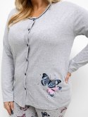 Piżama DU-PI-FP-504.17 szary 4XL
