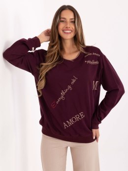 Bluza RV-BL-A968.00 bordowy