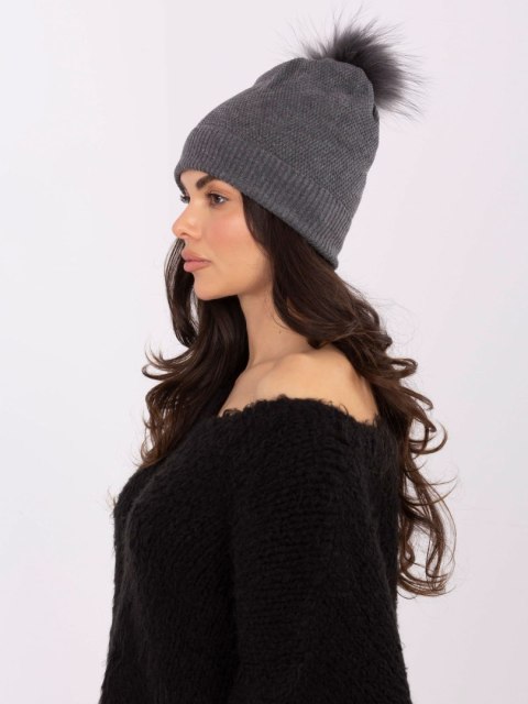 Czapka AT-CZ-171701.37 ciemny szary