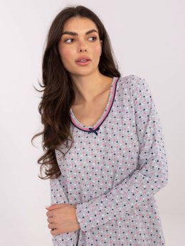 Koszula nocna DU-KN-FP-104.26 szary 2XL