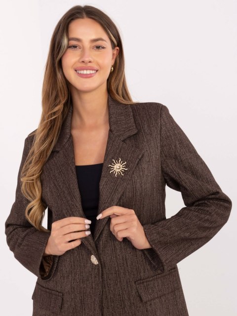 Marynarka IT-MA-FL8315.02P brązowy