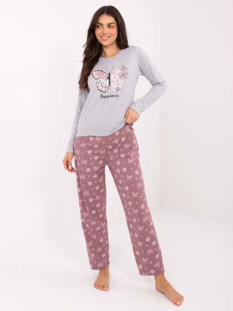 Piżama DU-PI-FP-001.48 szary XL