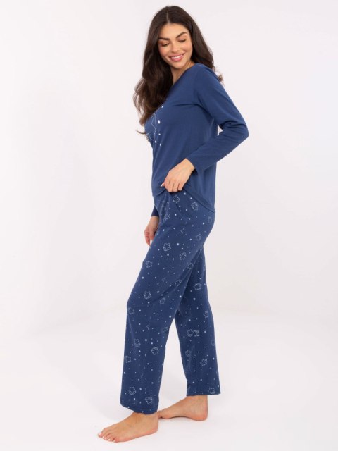 Piżama DU-PI-FP-005.61 ciemny niebieski M