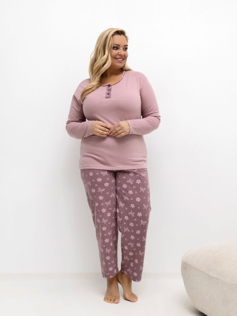 Piżama DU-PI-FP-500.25 jasny różowy 4XL