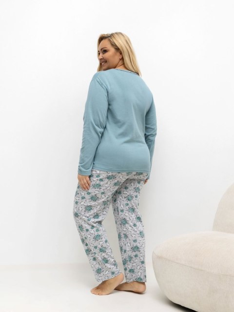 Piżama DU-PI-FP-506.56 ciemny miętowy 3XL