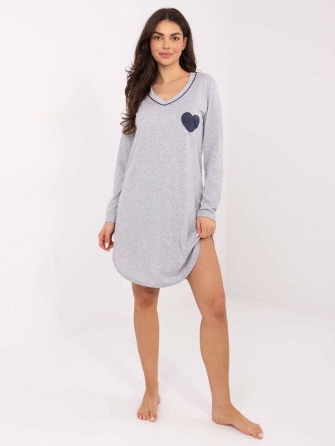 Koszula nocna DU-KN-FP-102.59 szary 2XL