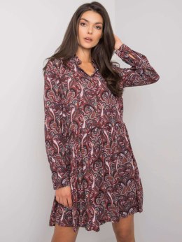 Sukienka D73771M30227 ciemny brązowy L