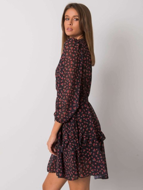 Sukienka TW-SK-BI-0928-2.23 czarno-czerwony