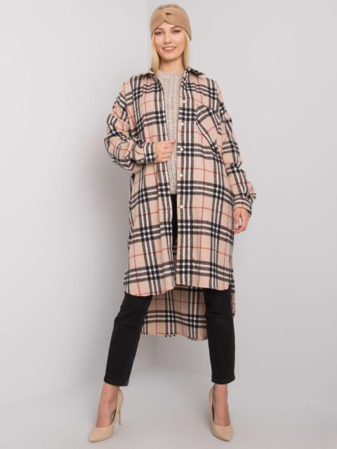 Koszula EM-KS-604-2.90P czarno-beżowy