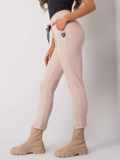 Spodnie dresowe RV-DR-7071.20 beżowy XL