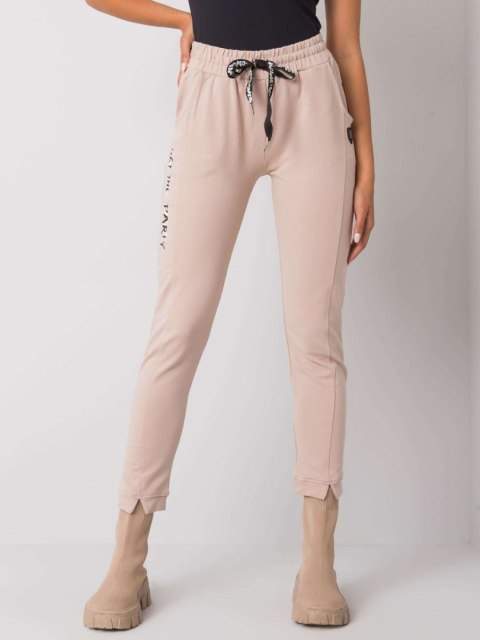 Spodnie dresowe RV-DR-7071.20 beżowy M