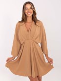 Sukienka DHJ-SK-11981B.19 ciemny bezowy