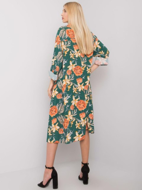 Sukienka EM-SK-2909-3.37 ciemny zielony