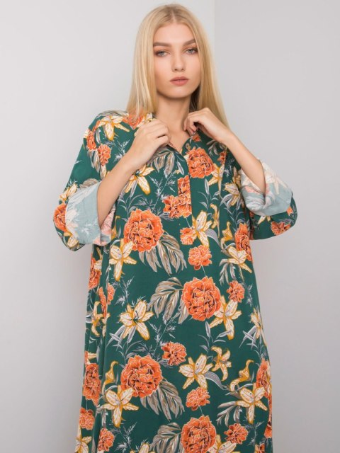 Sukienka EM-SK-2909-3.37 ciemny zielony