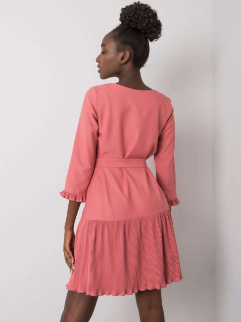 Sukienka LK-SK-507733.80P ciemny różowy 36