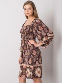 Sukienka TW-SK-BI-H3748.22X ciemny brązowy
