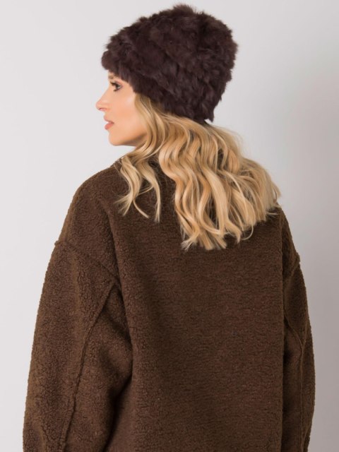 Czapka AT-CZ-16801.38 ciemny brązowy