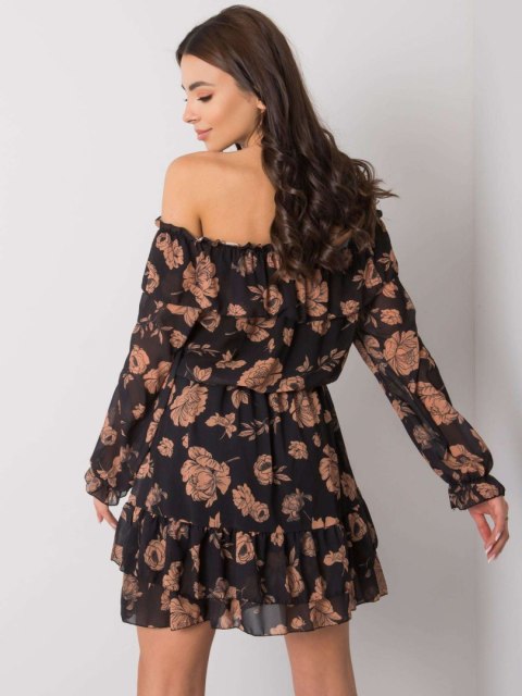 Sukienka DHJ-SK-15015.56P camelowy