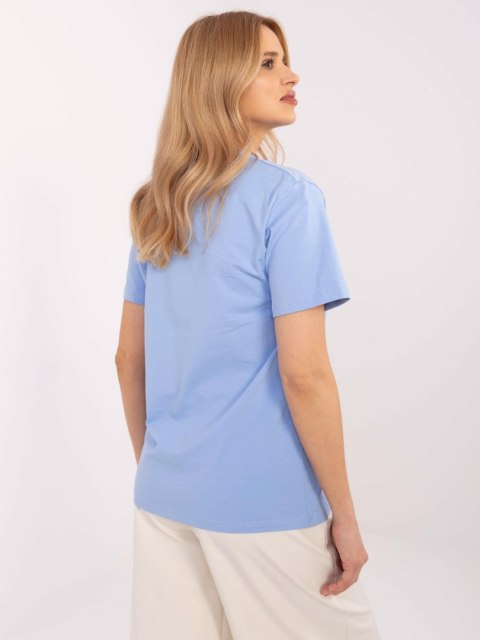 Bluzka CLM-BZ-0039.48 jasny niebieski S