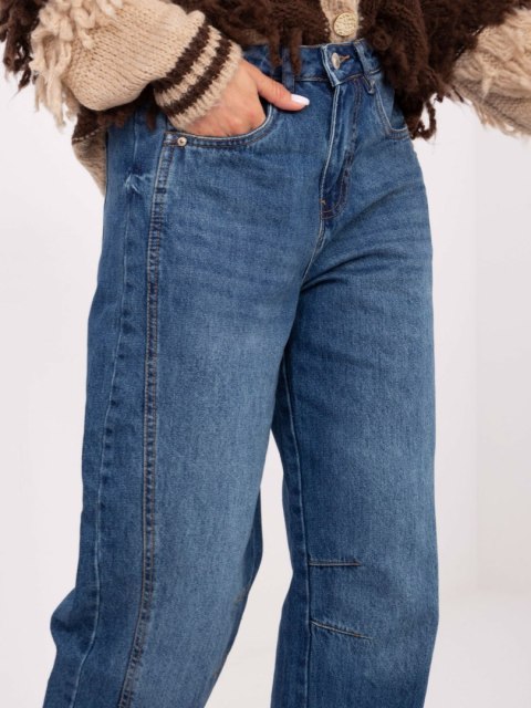 Spodnie D80030BI62569M318 niebieski S