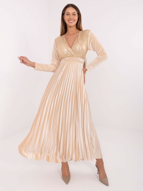 Sukienka IT-SK-16919.04P jasny beżowy